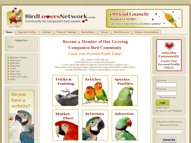 www.birdloversnetwork.com