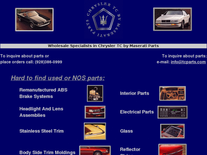 www.chryslertcbymaseratiparts.com