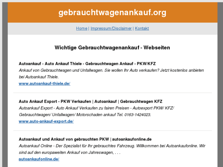 www.gebrauchtwagenankauf.org