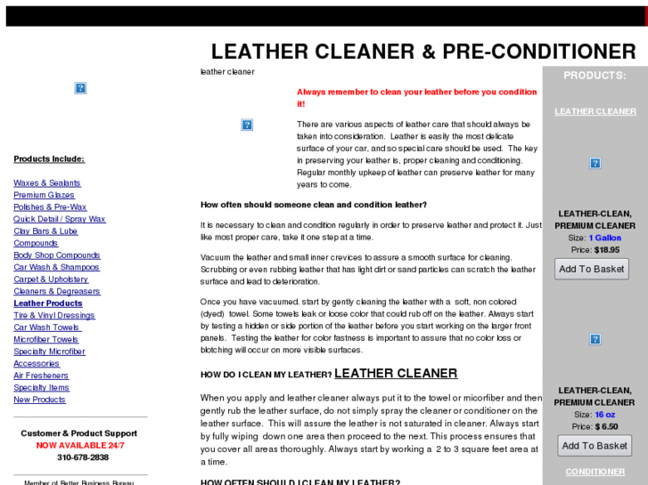 www.leathercleanerandconditioner.com