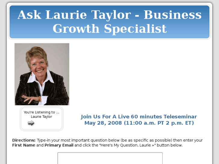 www.asklaurietaylor.com