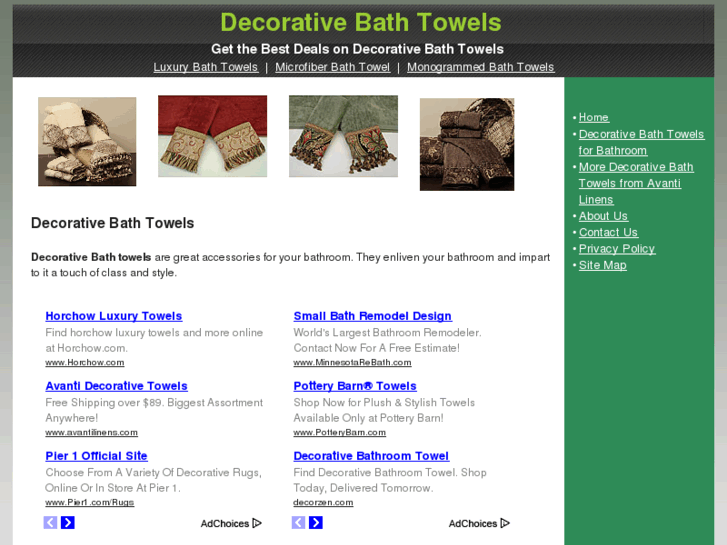 www.decorativebathtowelssearch.com