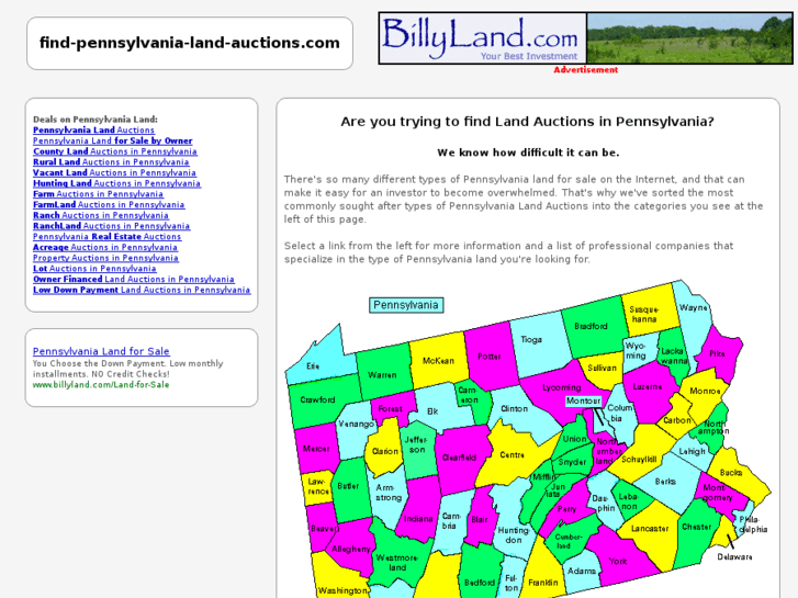 www.find-pennsylvania-land-auctions.com