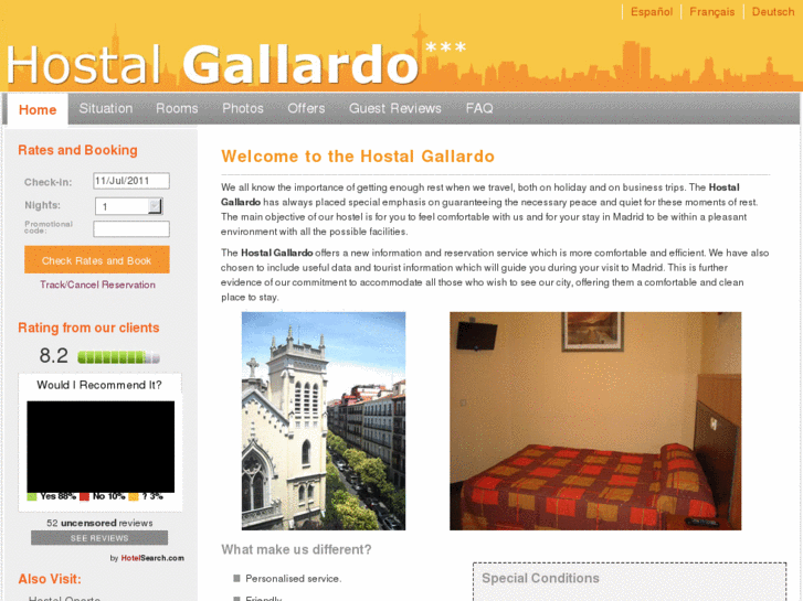 www.hostalgallardo.com