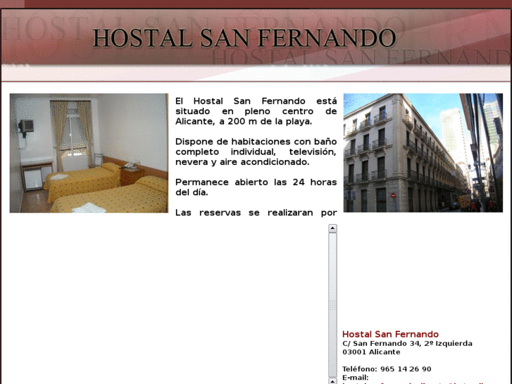 www.hostalsanfernandoalicante.com