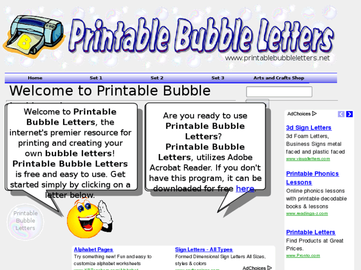 www.printablebubbleletters.net