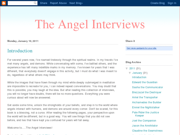 www.theangelinterviews.net