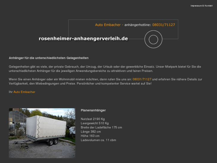 www.anhaengerverleih-rosenheim.com