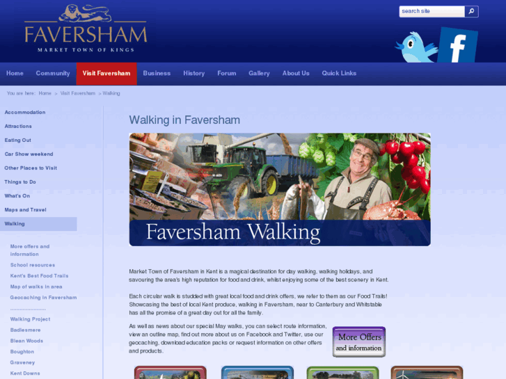 www.favershamwalking.com