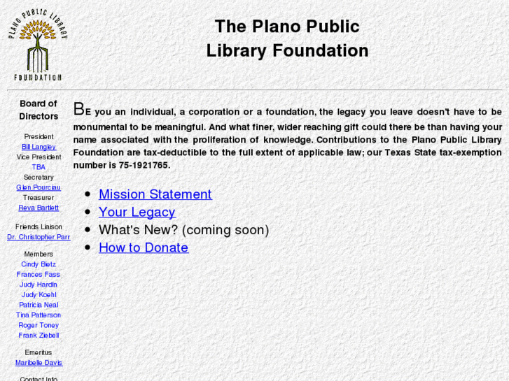 www.planolibraryfoundation.org