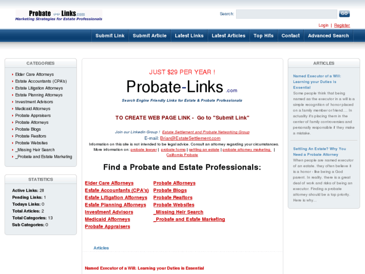 www.probate-links.com