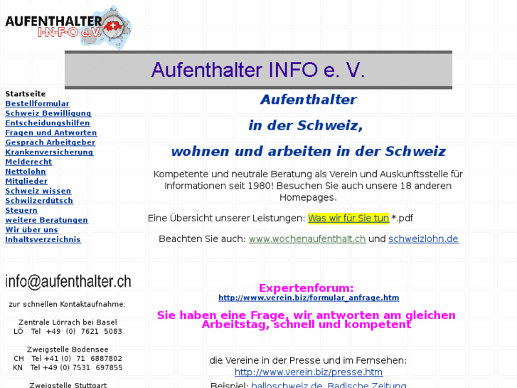 www.aufenthalter-svizzera.info