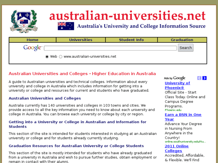 www.australian-universities.net