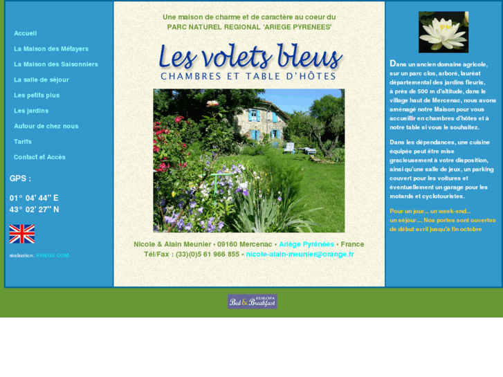 www.chambres-lesvoletsbleus-ariege.com