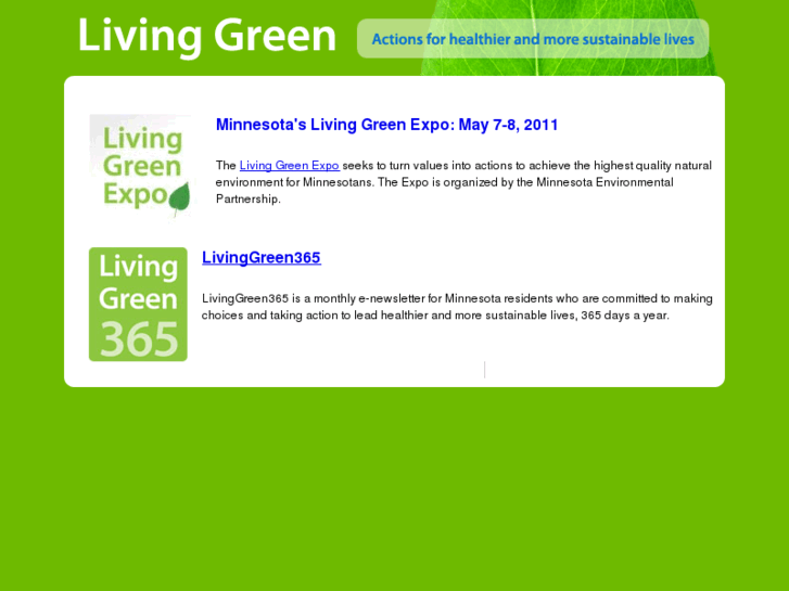 www.livinggreen.org