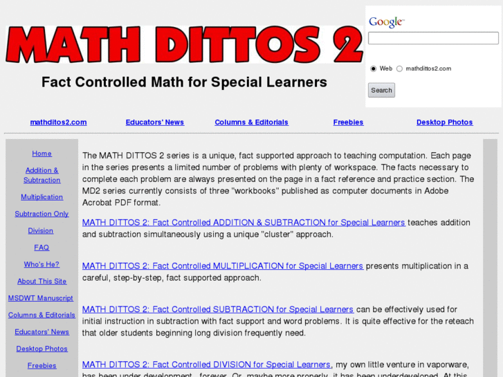 www.mathdittos2.com