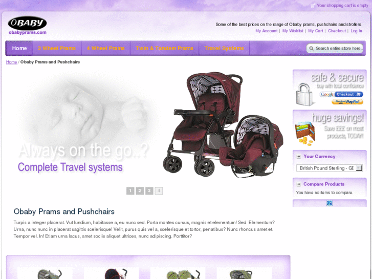 www.obabyprams.com