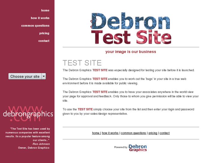 www.debrontestsite.com