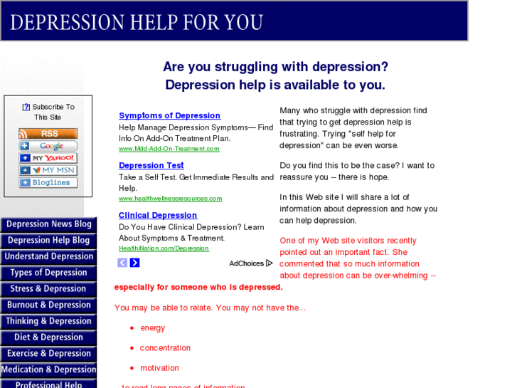 www.depression-help-for-you.com