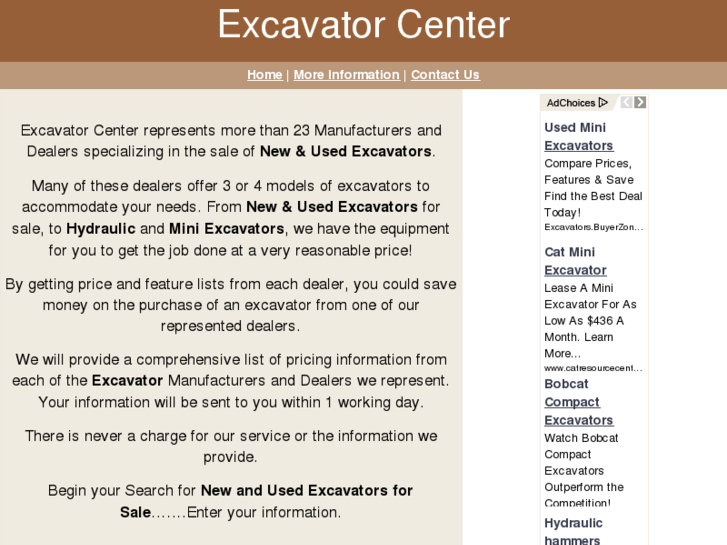 www.excavatorcenter.com