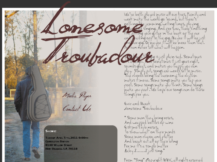 www.lonesometroubadour.com