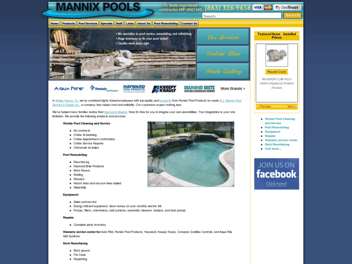 www.mannixpools.net