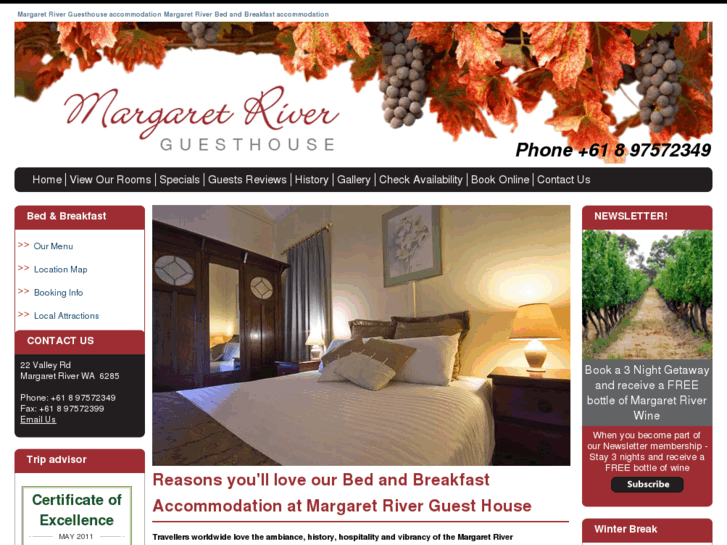 www.margaretriverguesthouse.com