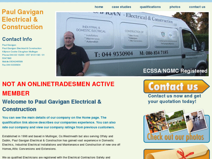 www.paulgaviganelectricalandconstruction.com