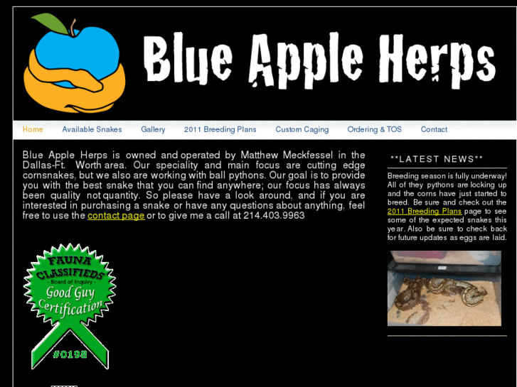 www.blueappleherps.com