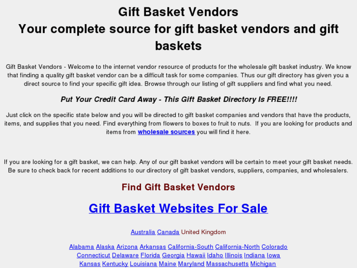 www.gift-basket-vendors.com