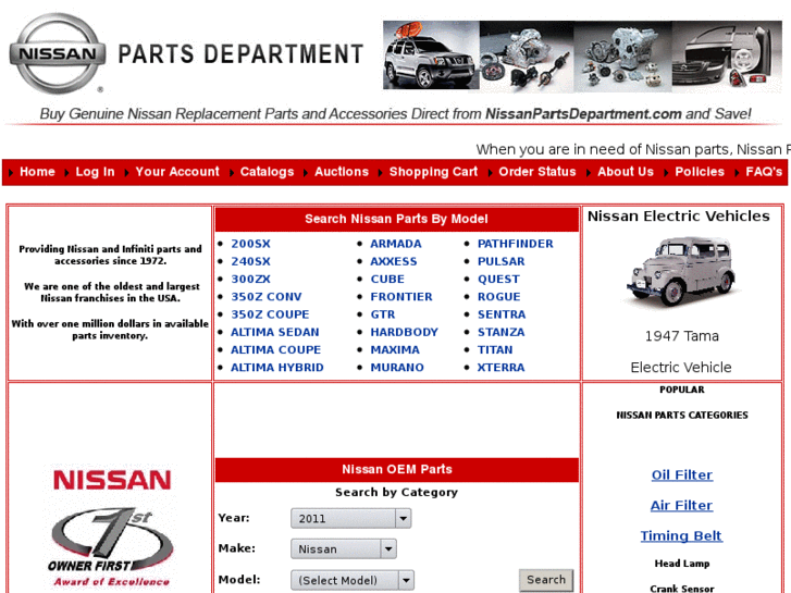 www.nissanpartsdepartment.com