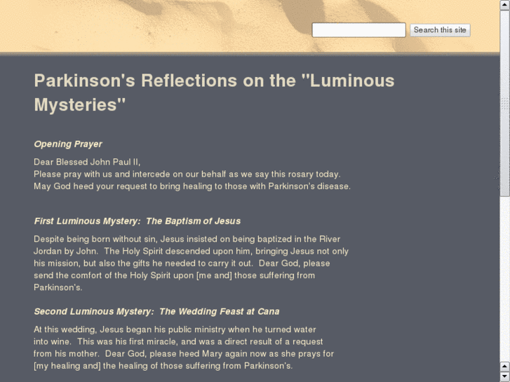 www.parkinsonsrosary.com