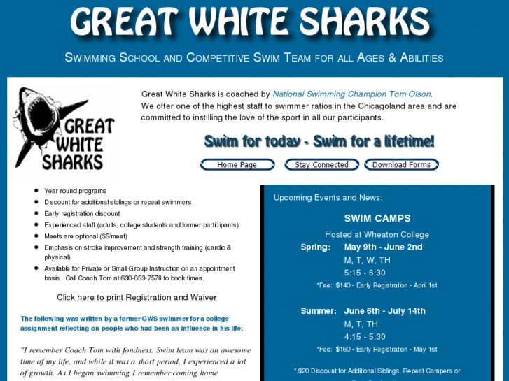 www.thegreatwhitesharks.com