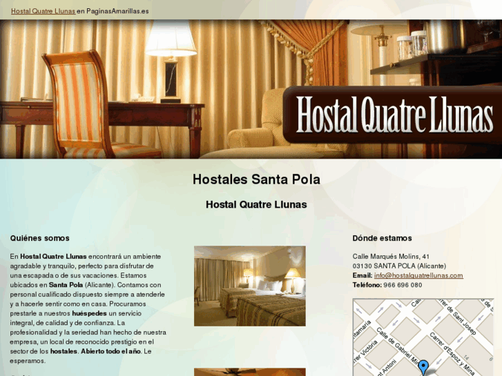 www.hostalquatrellunas.com