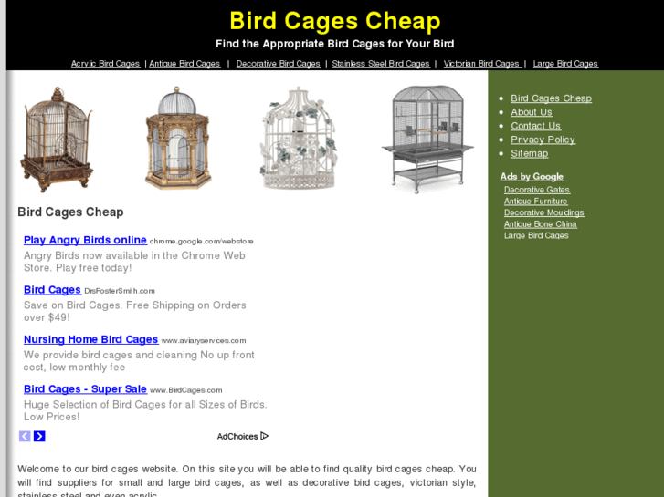 www.birdcagescheap.org