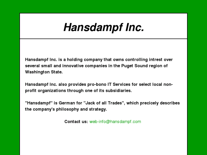 www.hansdampf.com