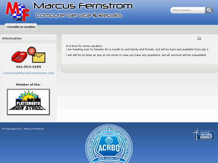 www.marcusfernstrom.com