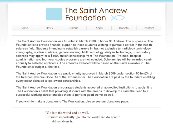 www.saintandrewfoundation.org