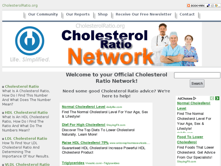 www.cholesterolratio.org