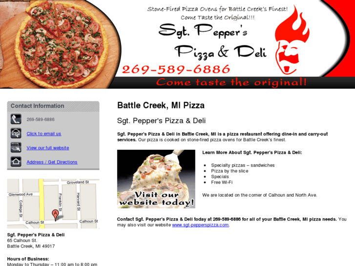 www.sgt-pepperspizza.net