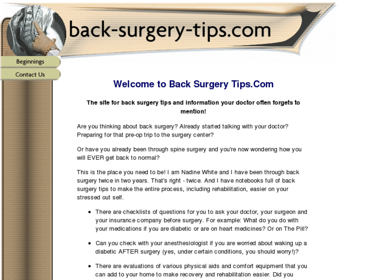 www.back-surgery-tips.com