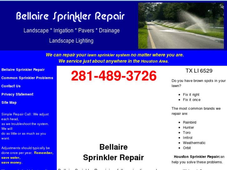 www.bellairesprinklerrepair.com