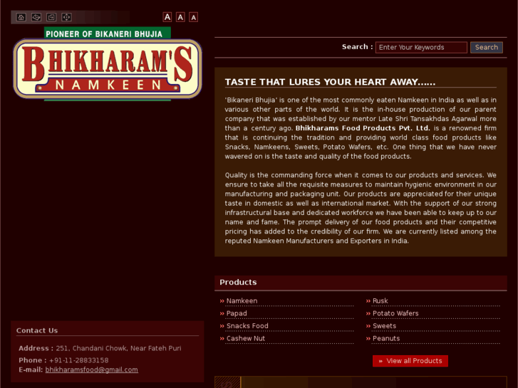 www.bhikharamsfood.com