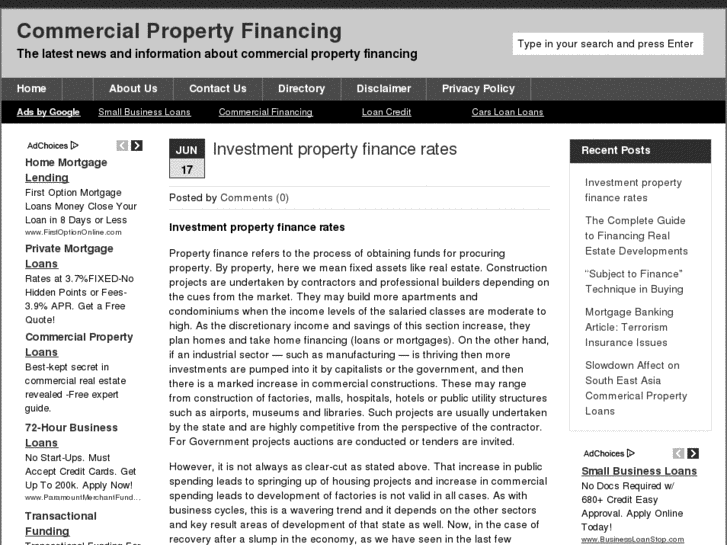 www.commercialpropertyfinancing.org