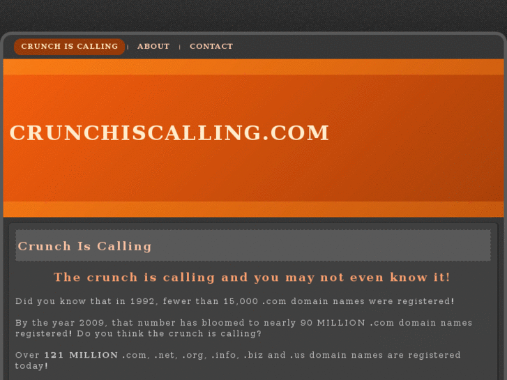 www.crunchiscalling.com