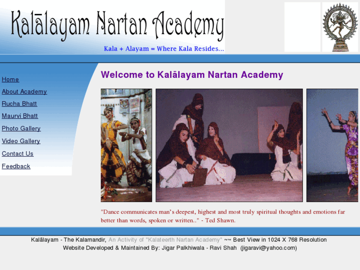 www.kalalayamnartanacademy.com