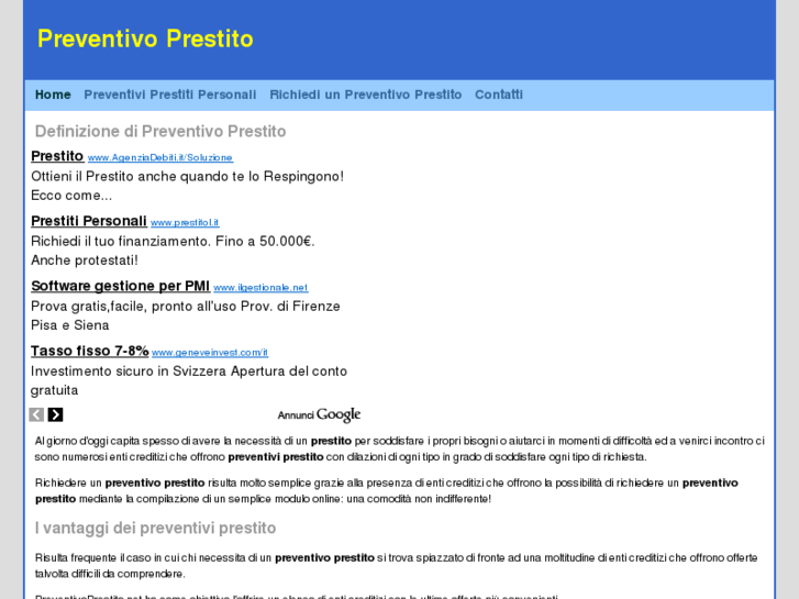 www.preventivoprestito.net