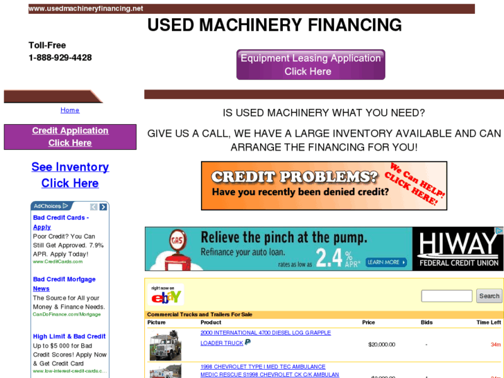 www.usedmachineryfinancing.net