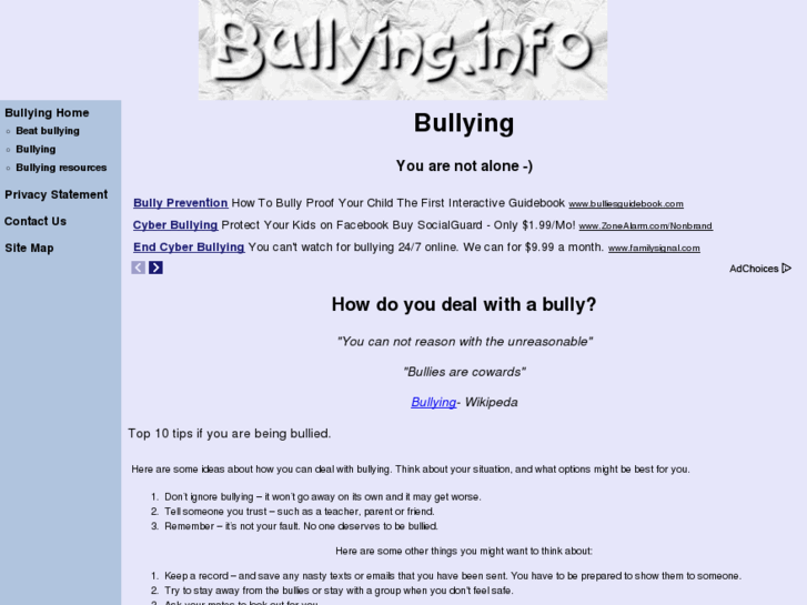 www.bullying.info