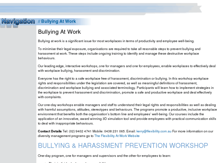 www.bullyingatwork.biz